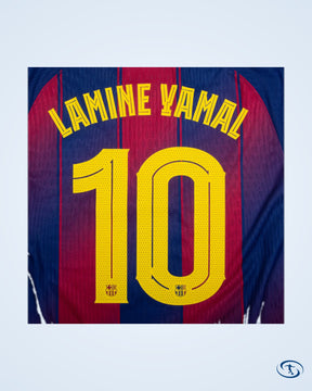 Barcelona Home Lamine Yamal 10 Shirt (Champions League Printing) - Men's