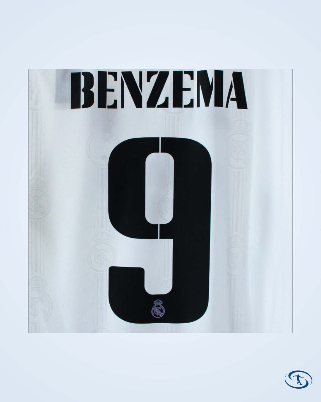 Real Madrid Home Benzema 9 Shirt 2022-2023 (Official Cup Printing) - Men's