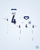 England Home Shirt 2024-2025 Fan Version (Official Printing)