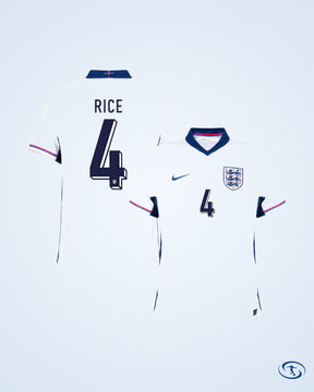 England Home Shirt 2024-2025 Fan Version (Official Printing)