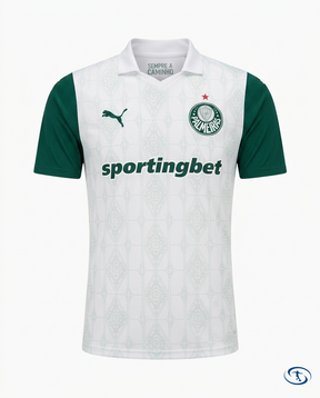 Palmeiras Jersey Away 2025/26 - Women's Puma - White e verde - Packshot | Sant Sport