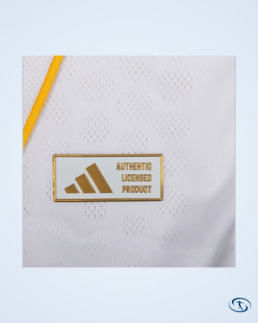 Real Madrid Authentic Home L/S Mastantuono 30 Shirt 2025-2026 (Cup Style Printing) - Men's