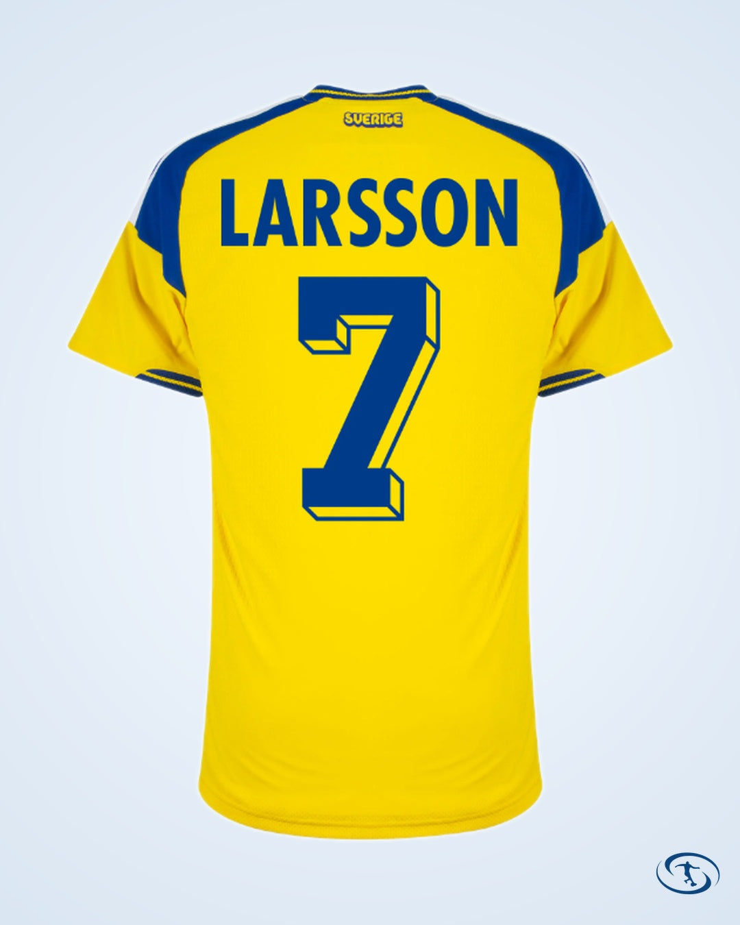 Sweden Authentic Home Larsson 7 Shirt 2026-2027 (Legend Printing) - Men's