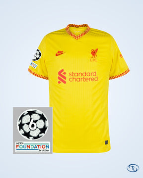 Liverpool 3rd Shirt 2021-2022 inc. UCL Starball 6 Times Winner & UEFA Foundation Patches - Men's