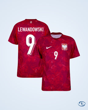 Poland Away Lewandowski 9 Shirt 2026-2027 Player Version (Official Printing) - Men's
