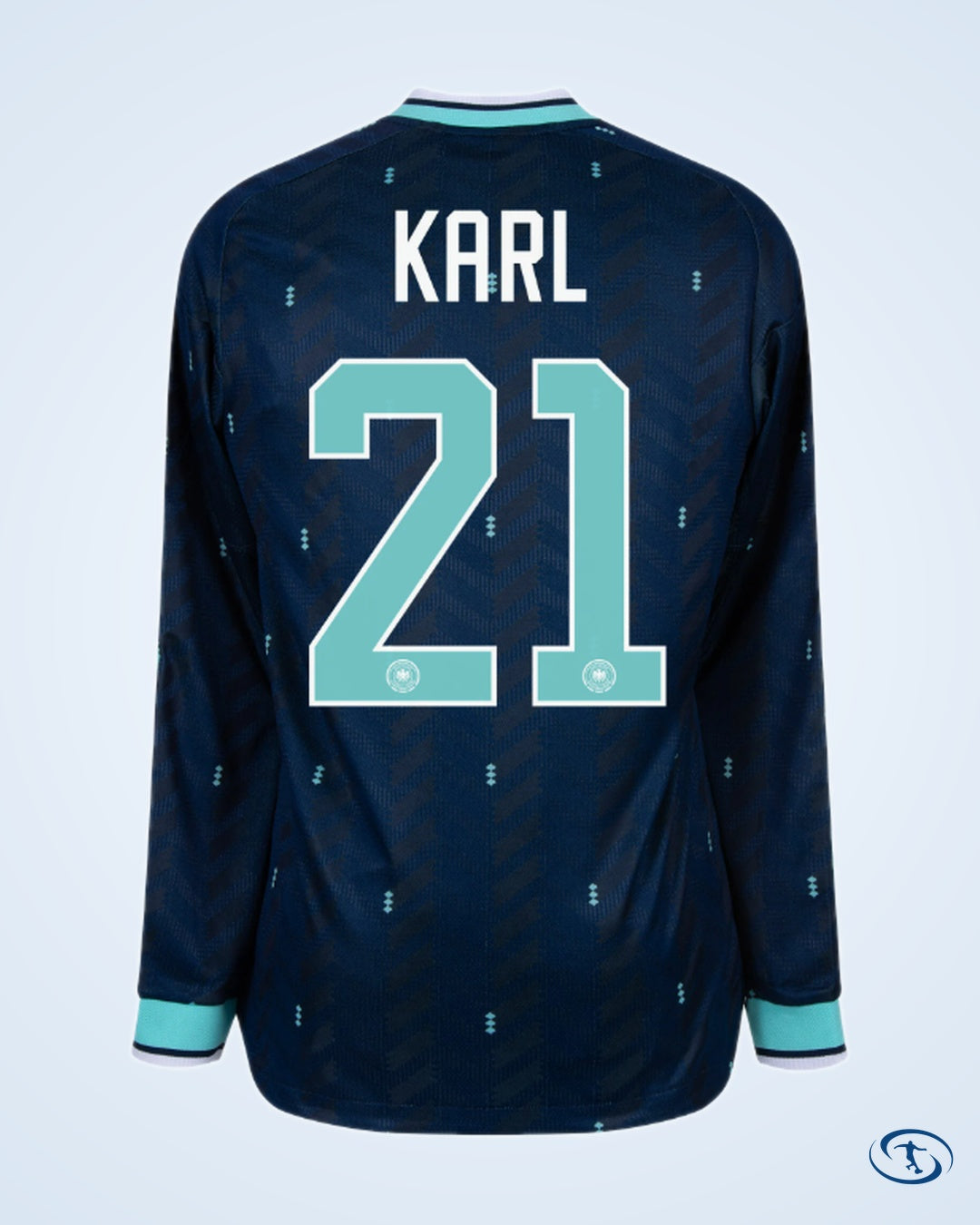 Germany Authentic Away L/S Player Number Shirt 2026-2027 (Official Printing) - Men's