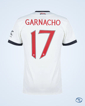Man Utd 3rd Garnacho 17 Shirt 2024-2025 (Official Cup Printing) - Men's