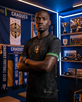 Camisa Neymar "The Prince" Edição Especial Comma Football - Masculino - Preto - Side View | Sant Sport