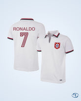 Portugal Away Player Retro Shirt 1972-1973 (Retro Flock Printing) - Men's