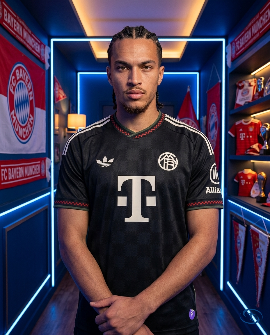 Camisa Bayern de Munique Third 25/26 Torcedor Adidas Masculino - Preto - Front View | Sant Sport