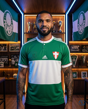 Palmeiras Centenário Jersey Retro 2014 - Adidas Men's - 100 anos - Front View | Sant Sport