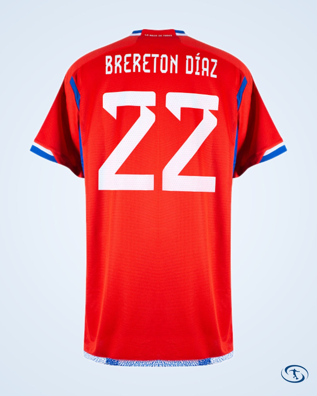 Chile Home Brereton Díaz 22 Shirt 2022-2023 (Official Printing) - Men's