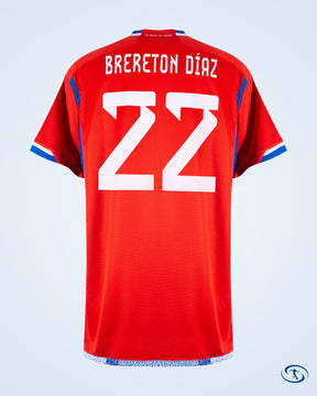 Chile Home Brereton Díaz 22 Shirt 2022-2023 (Official Printing) - Men's