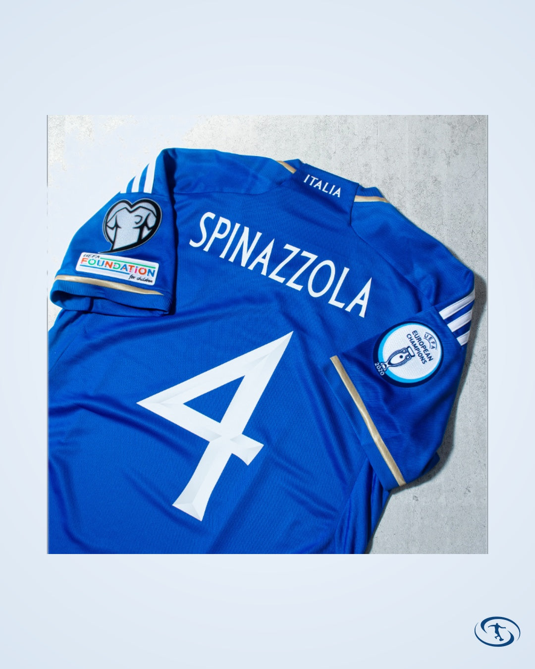 Italy Home Spinazzola 4 Shirt 2023-2024 (Official Printing) - Men's