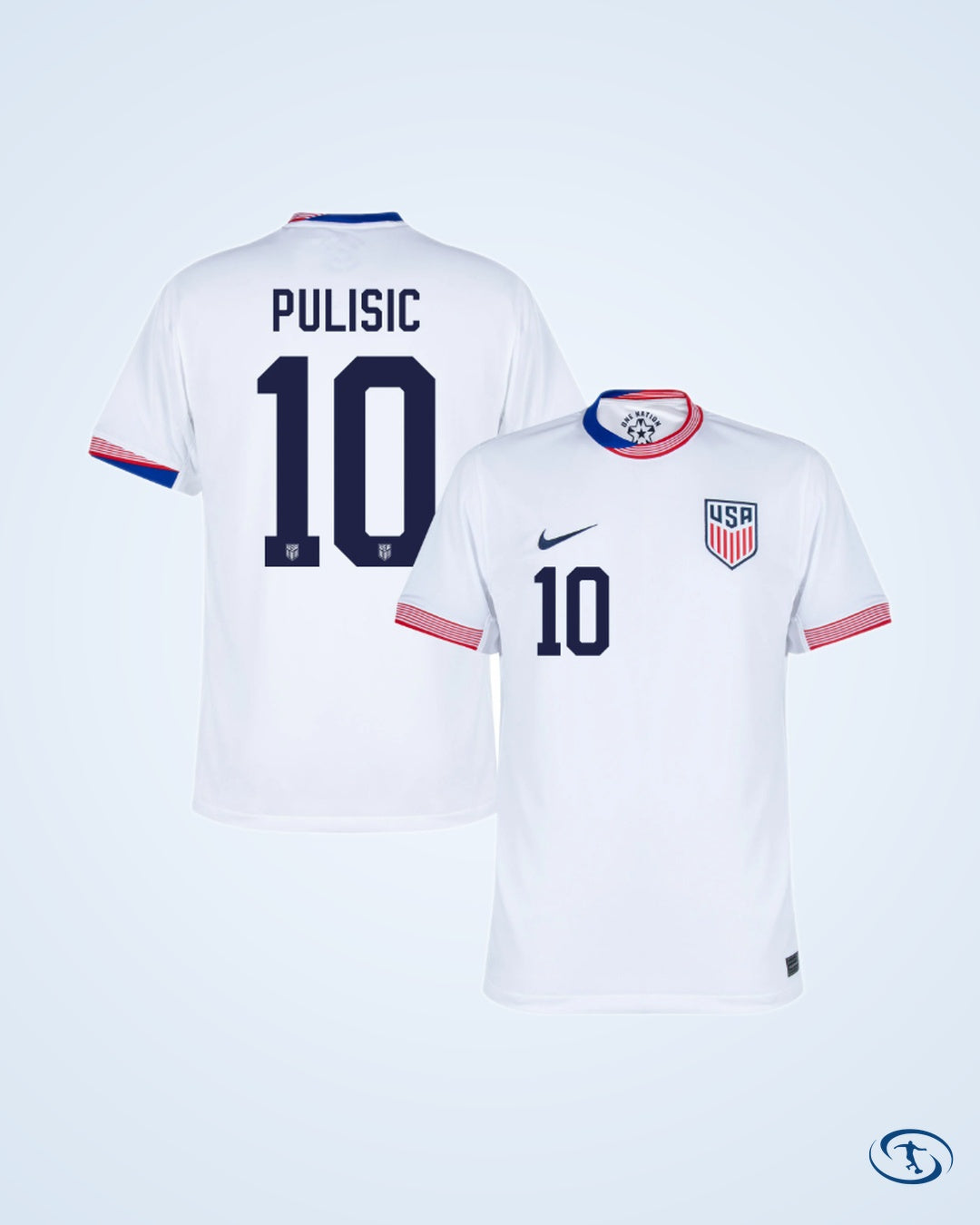 USA Home Pulisic 10 Shirt 2024-2025 (Official Printing) - Men's