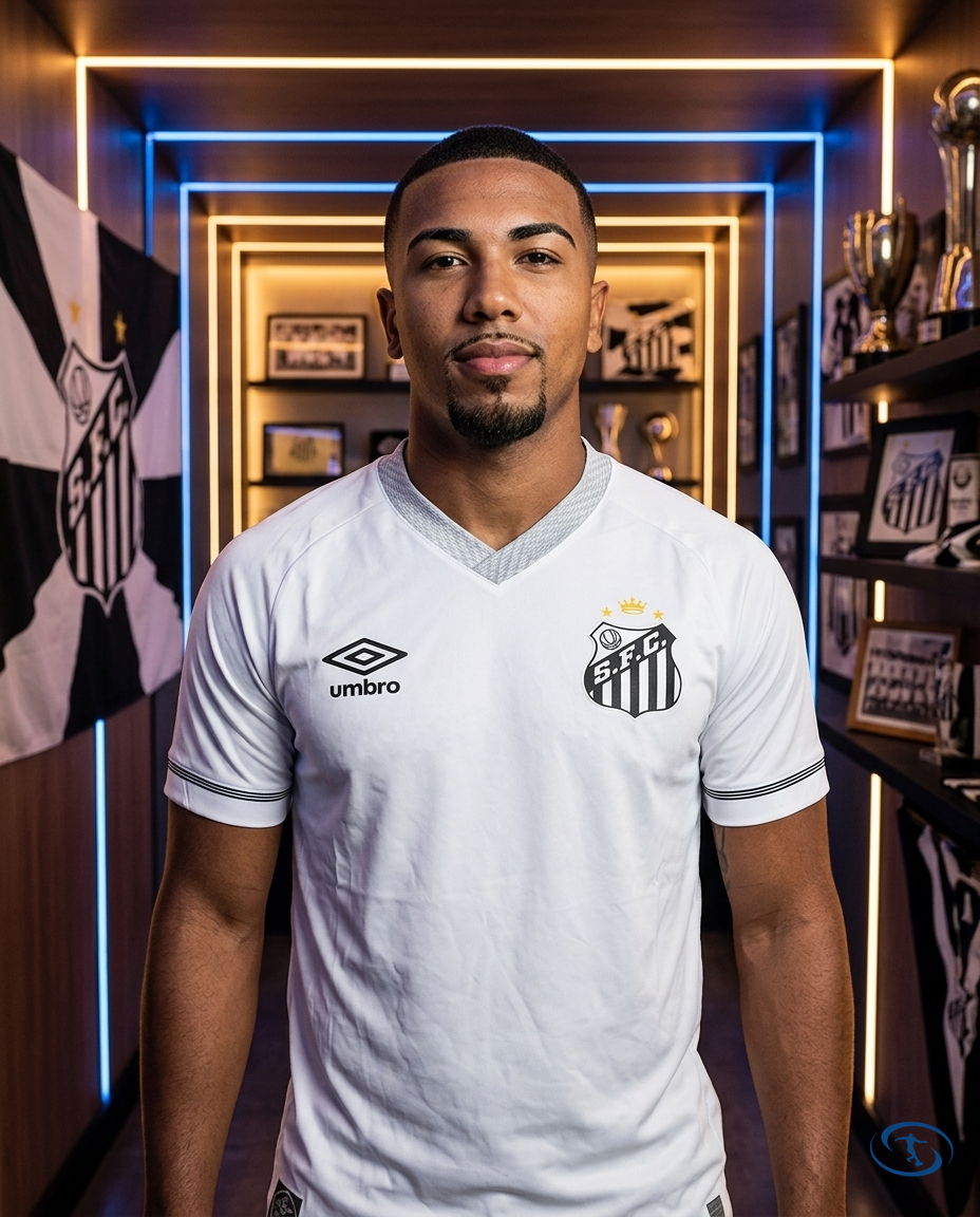Santos Jersey Home 2025/26 Neymar Jr #10 - Umbro Men's - White - Front View | Sant Sport