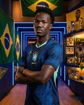 Camisa Brasil Away II 2026/27 Torcedor Nike Masculino - Azul - Side View | Sant Sport