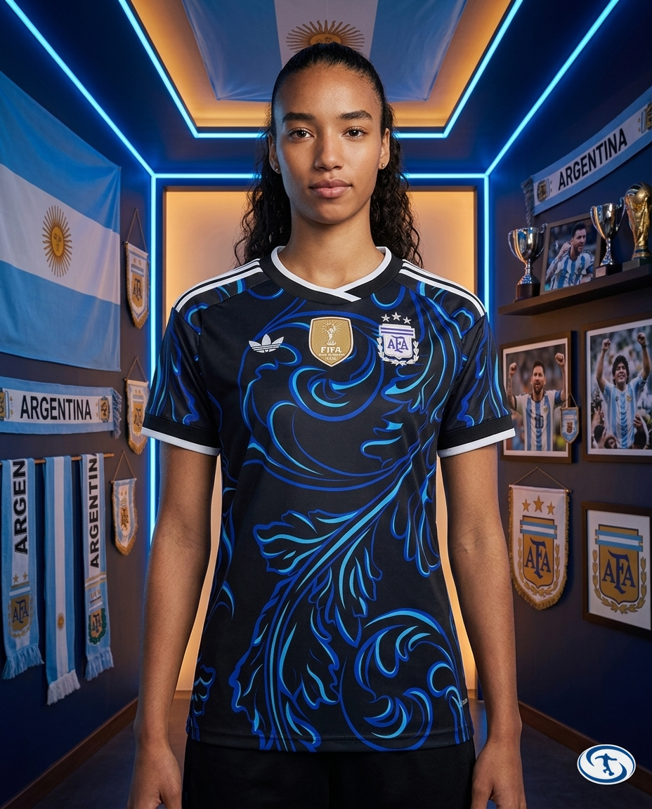 Camisa Argentina Away 2026/27 Torcedor Adidas Feminina - Azul - Front View | Sant Sport