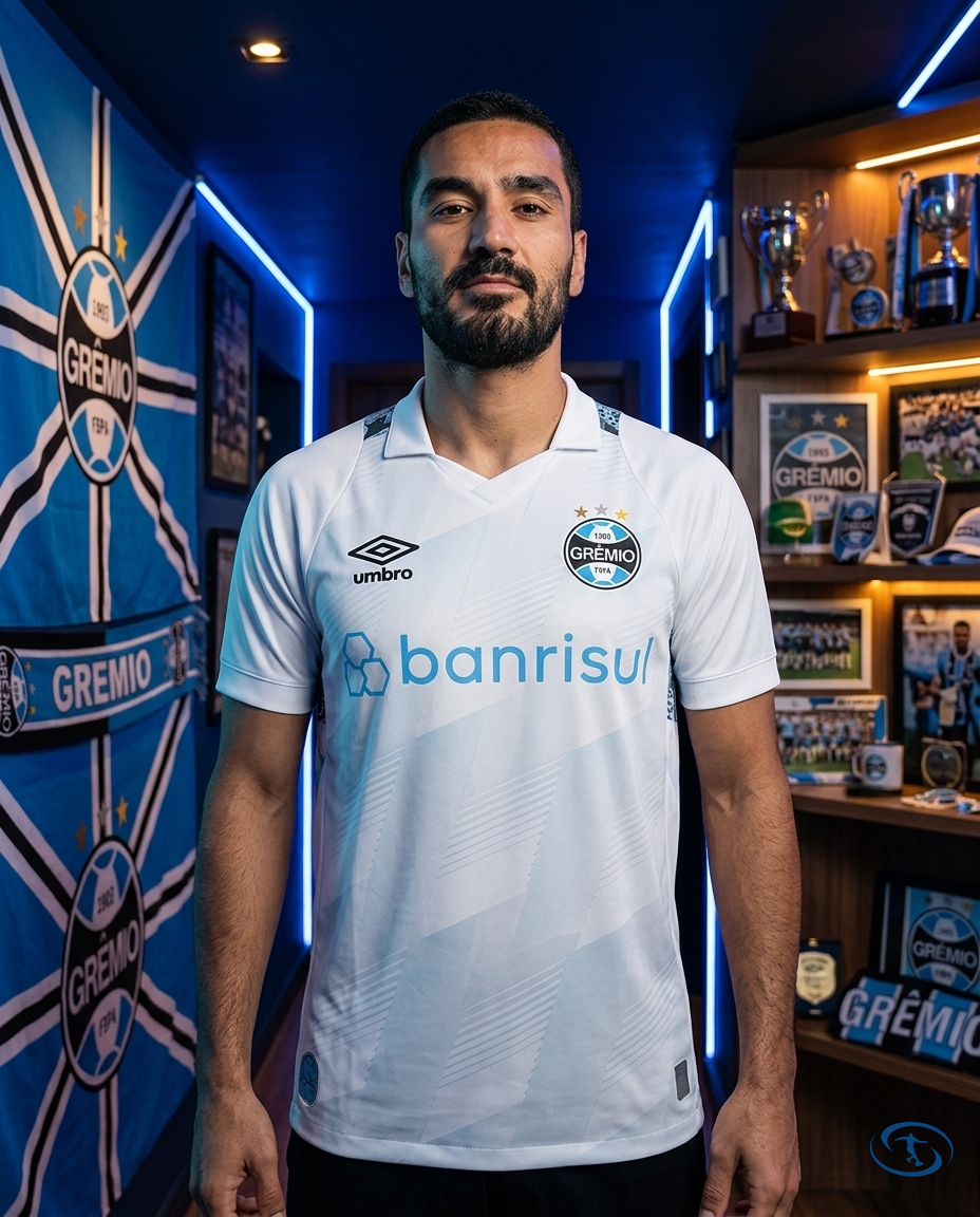 Camisa Grêmio Away II 2024/25 Torcedor Umbro Masculino - Branco - Front View | Sant Sport