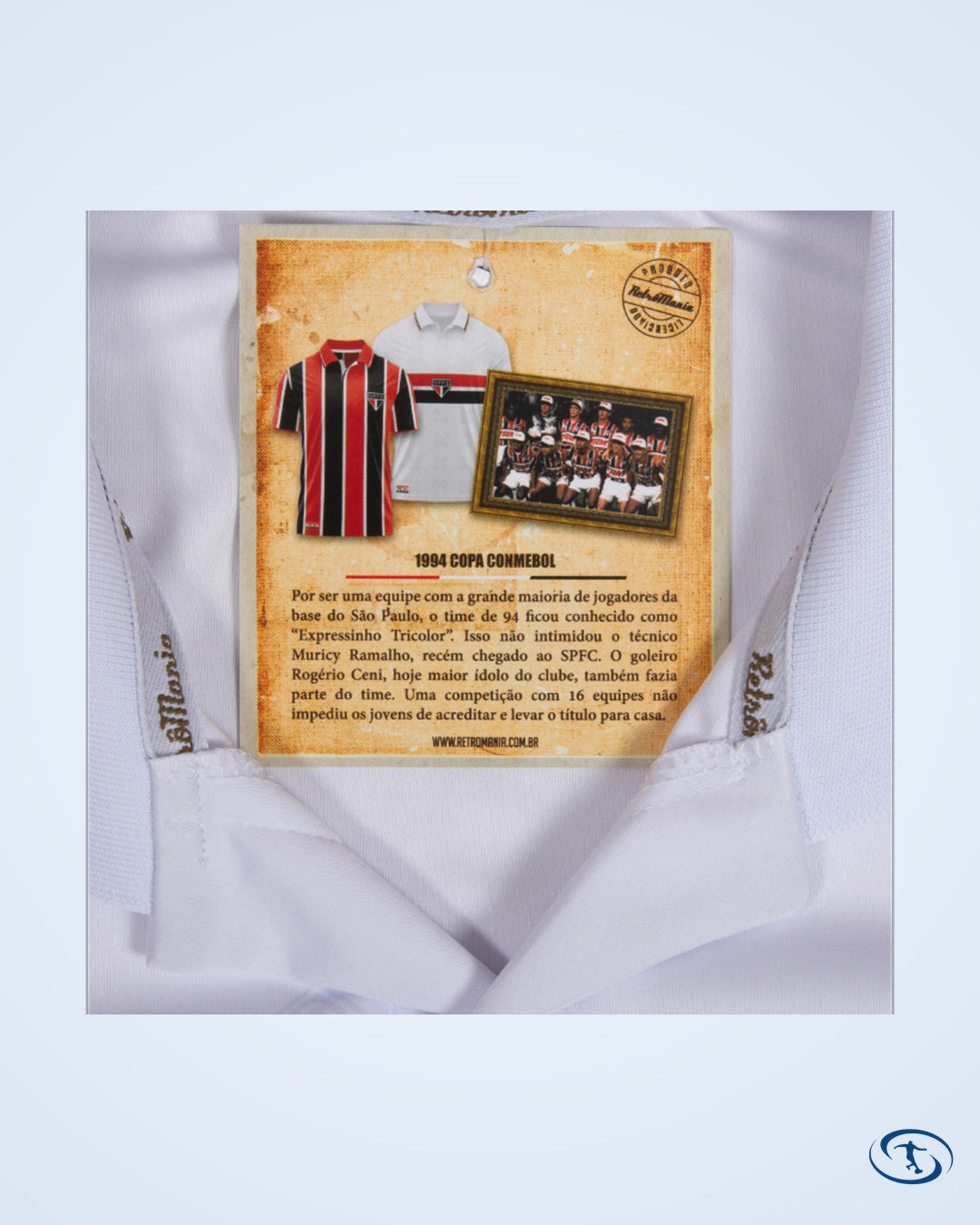 Sao Paulo Retro Home Cafu 2 Shirt 1994 (Retro Flex Printing) - Men's