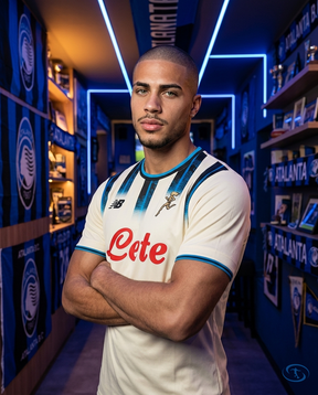 Camisa Atalanta Away 25/26 - Torcedor New Balance Masculino - Branco - Side View | Sant Sport