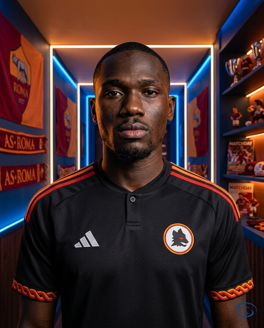 Camisa Roma III 23/24 - Torcedor Adidas Masculino - Preto - Badge Close-Up | Sant Sport