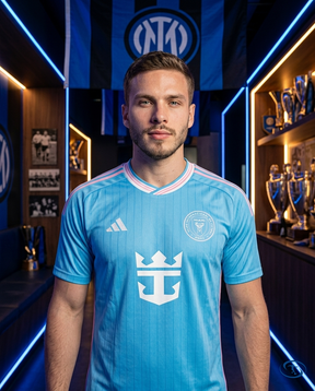Camisa Inter Miami Away 2025/26 - Torcedor Adidas Masculino - Azul - Front View | Sant Sport