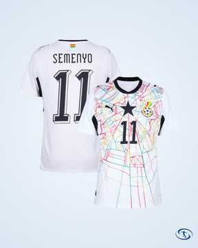Ghana Home Semenyo 11 Shirt 2026-2027 (Official Printing) - Men's