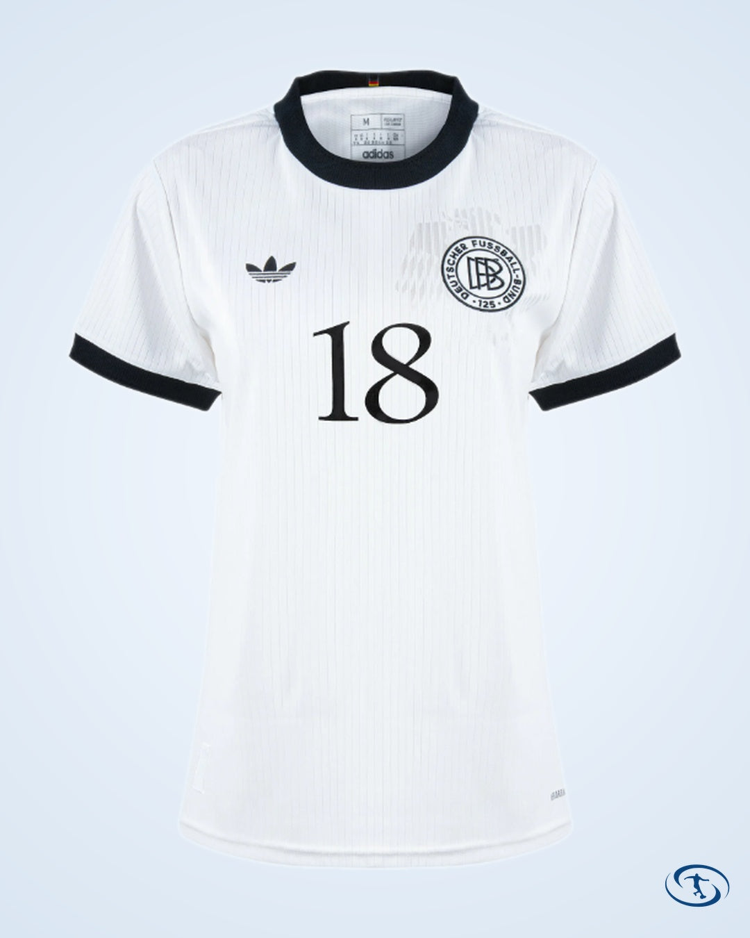 Germany 125th Anniversary Women's Klinsmann 18 Shirt (1996 Legend Flock Printing) - Size Women's M - Women's | Sant Sport