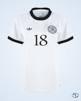 Germany 125th Anniversary Women's Klinsmann 18 Shirt (1996 Legend Flock Printing) - Size Women's M - Women's | Sant Sport