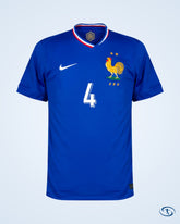 France Home Upamecano 4 Shirt 2024-2025 (Official Printing) - Men's | Sant Sport
