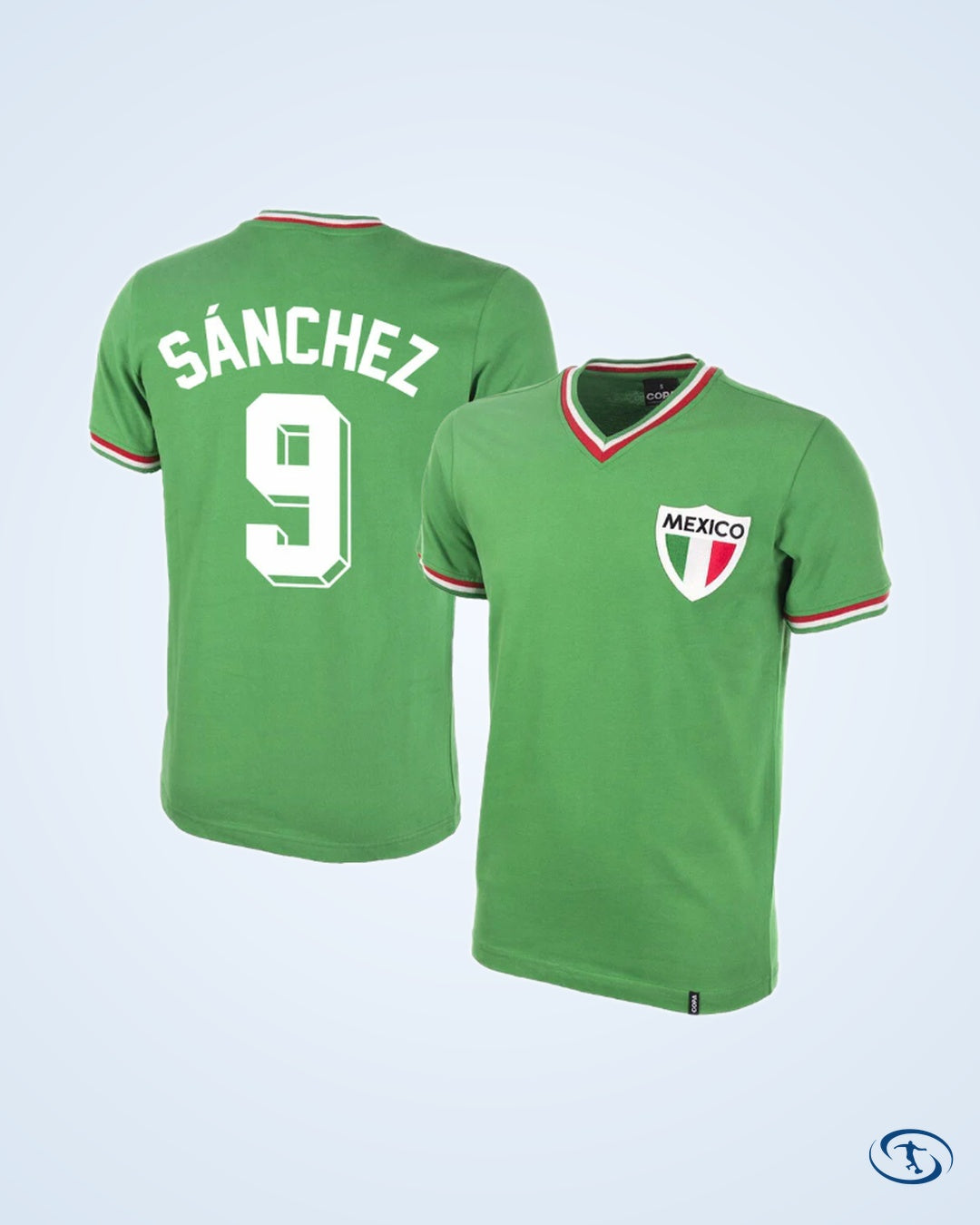 Mexico Home Sanchez 9 Retro Shirt 1980 - Men's