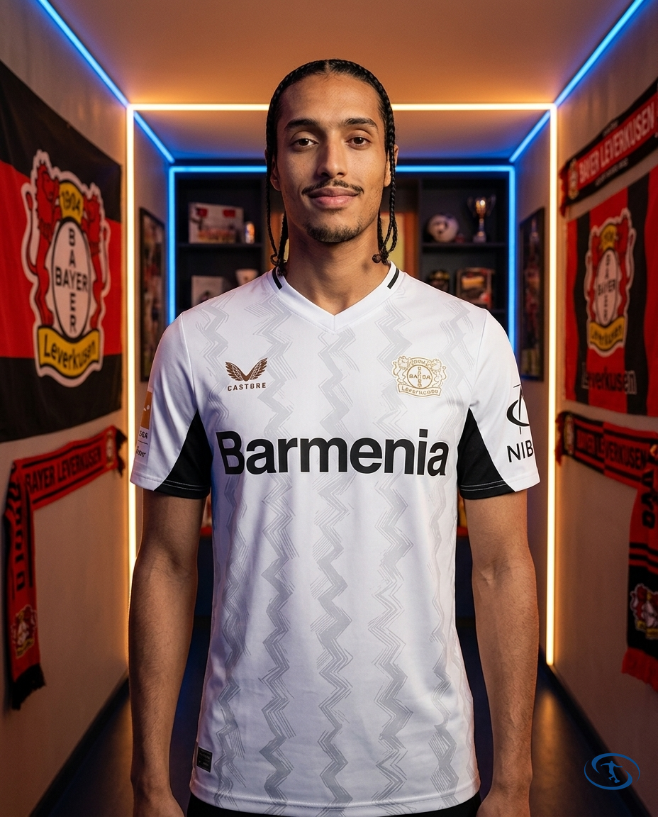 Camisa Bayer Leverkusen Away 24/25 - Torcedor Castore Masculino - Branco - Front View | Sant Sport