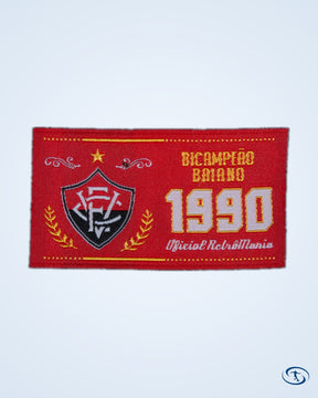 EC Vitoria Home Retro No.10 Shirt 1990 (Retro Flock Printing) - Men's