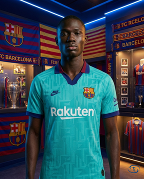 Camisa Barcelona Retrô Third 19/20 Torcedor Nike Masculina - Verde - Front View | Sant Sport