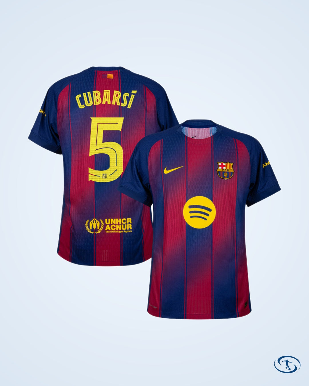 Barcelona Home Player Version Shirt 2025-2026 (Champions League) - Men's