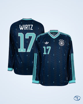 Germany Authentic Away L/S Player Number Shirt 2026-2027 (Official Printing) - Men's