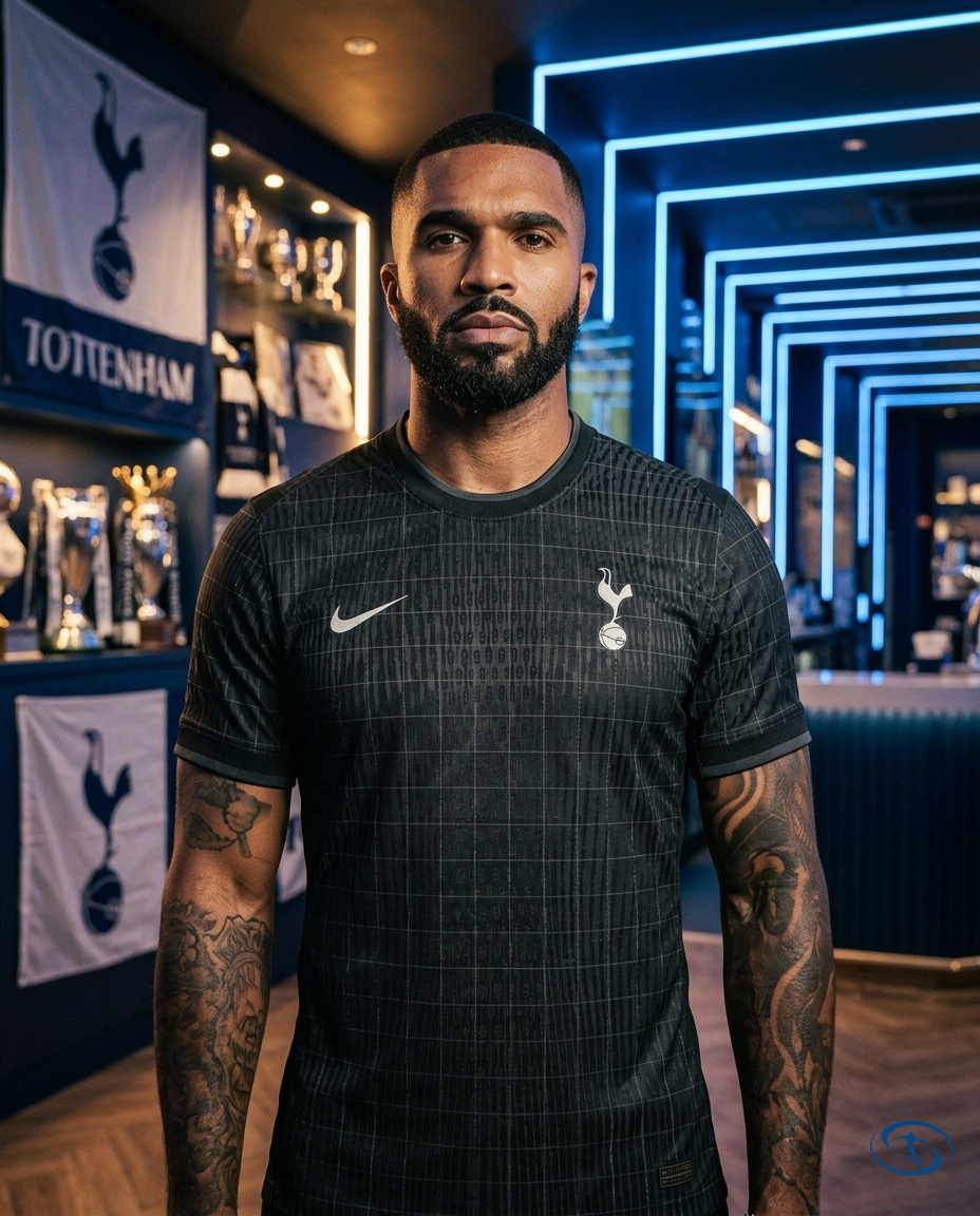 Camisa Tottenham Away 2025/26 - Jogador Nike Masculina - Preta - Front View | Sant Sport