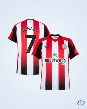 Brentford Home Schade 7 Shirt 2023-2025 (Premier League) - Men's