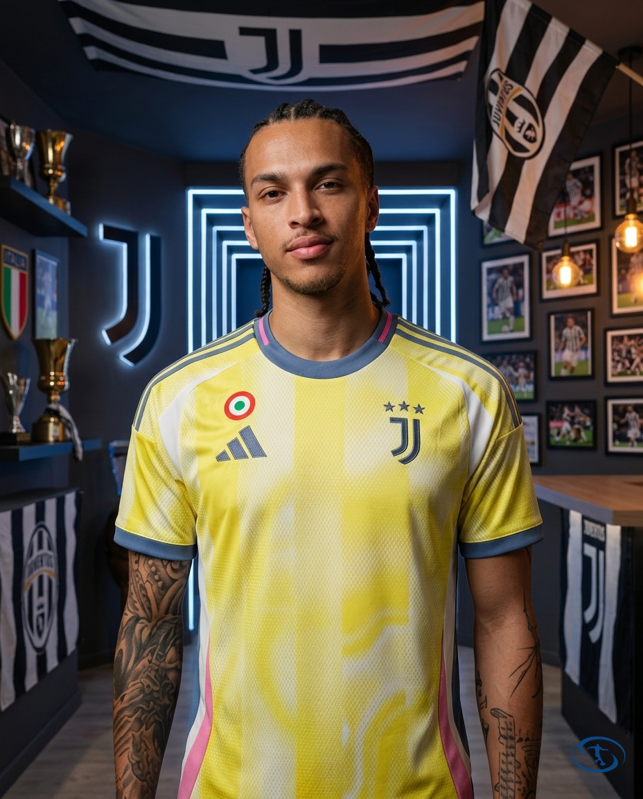 Camisa Juventus Away 24/25 - Torcedor Adidas Masculino - Amarelo - Front View | Sant Sport