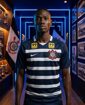 Corinthians Jersey Away 2014/15 Retro Nike Men's - Blue & White - Front View | Sant Sport