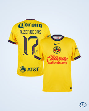 Club America Home A.Zendejas 17 Shirt 2024-2025 (Fan Style Printing) - Men's