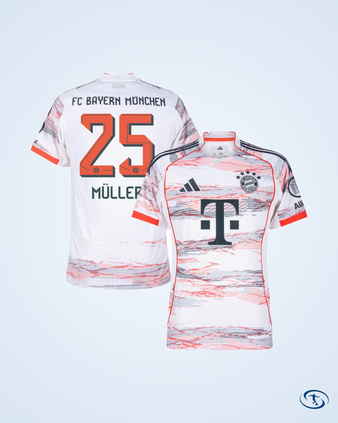 Bayern Munich Away Shirt 2025-2026 Fan Version (Official Printing)
