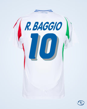 Italy Away R.Baggio 10 Shirt 2024-2025 ('94 Retro Printing) - Men's