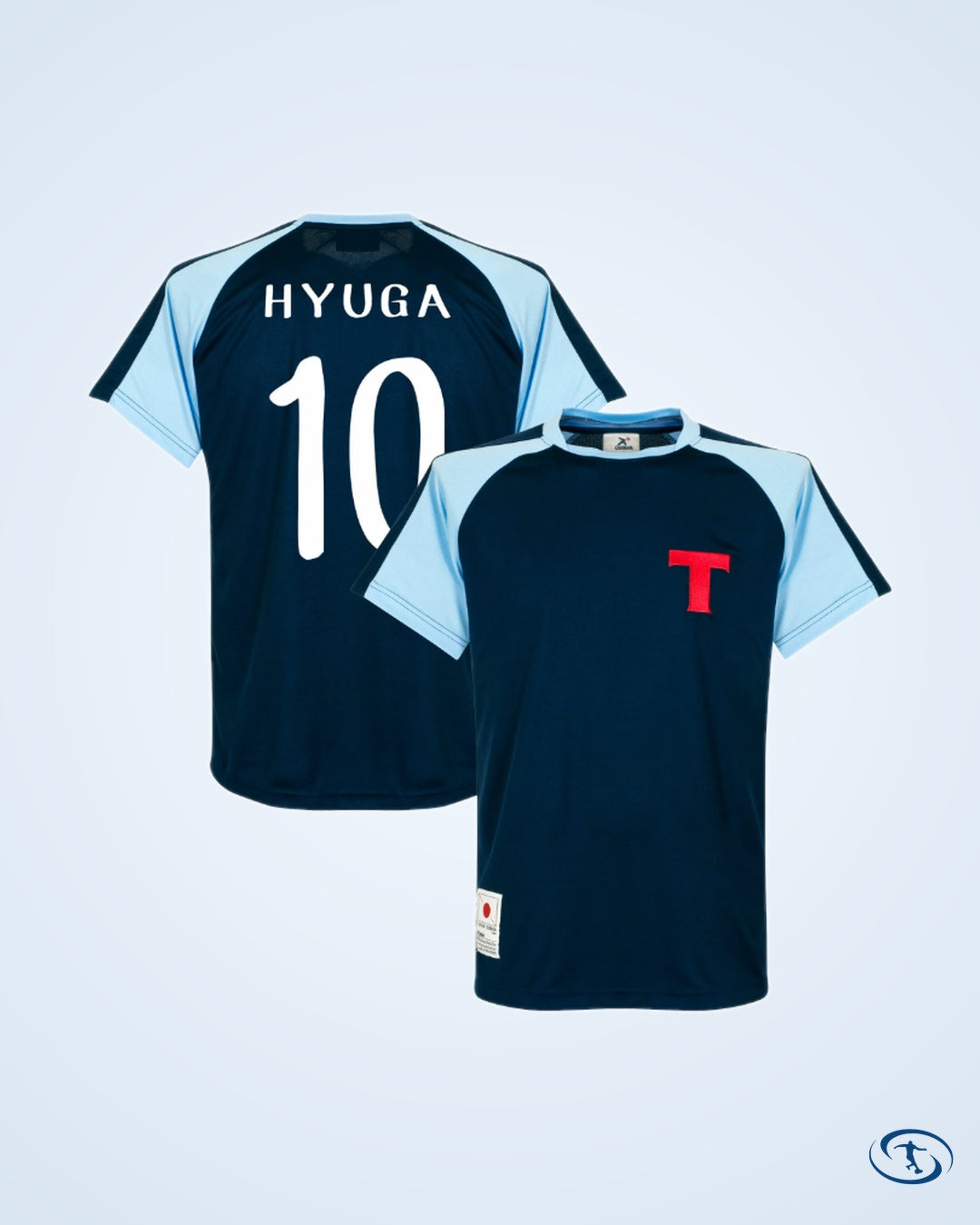 Toho 2 Newteam Hyuga 10 Official Shirt (Retro Flock Printing) - Men's