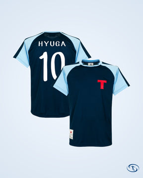 Toho 2 Newteam Hyuga 10 Official Shirt (Retro Flock Printing) - Men's