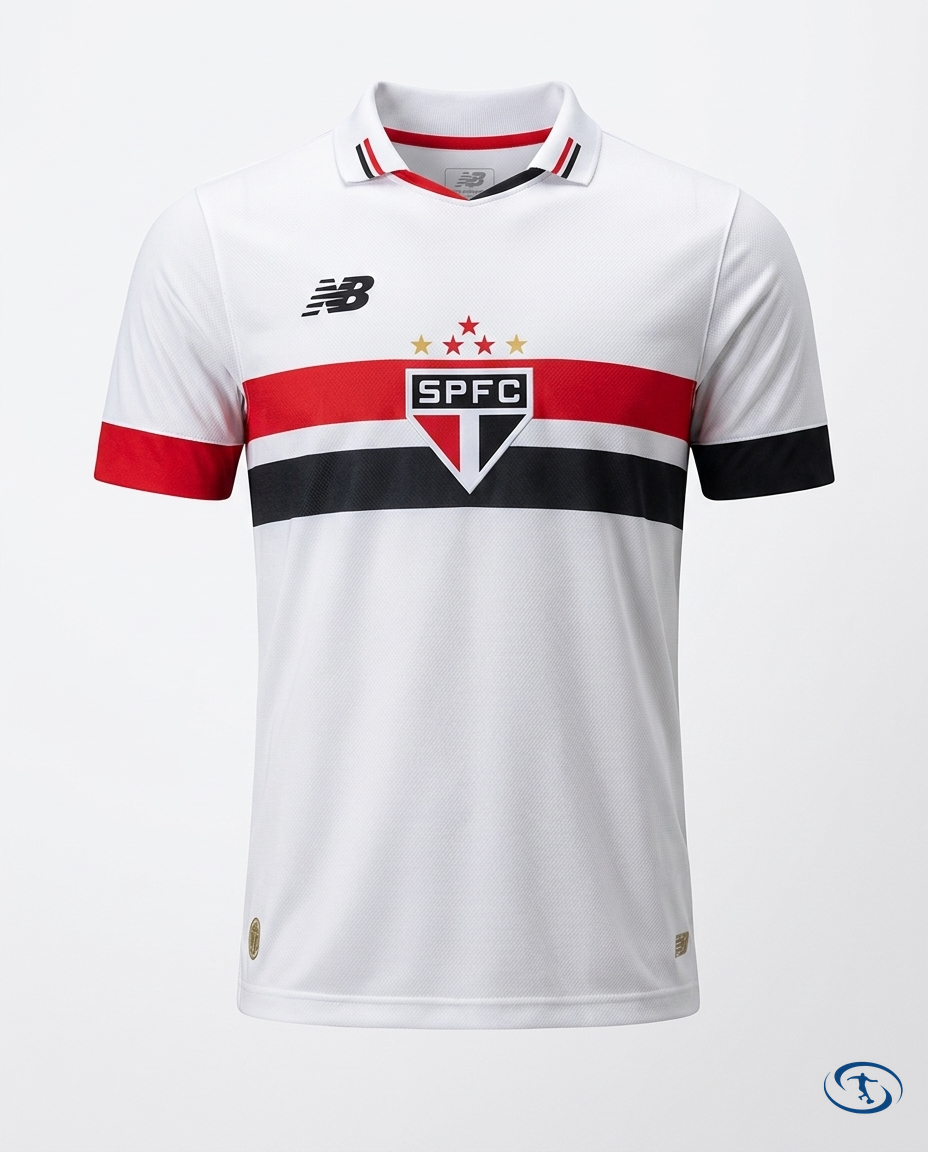 Sao Paulo FC I Jersey Home 2024 - Player Version New Balance Men's - White - Packshot | Sant Sport