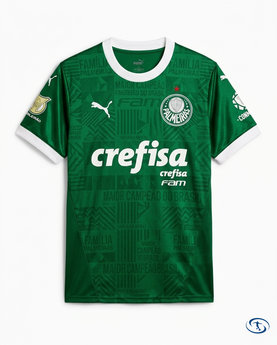 Palmeiras Jersey Home Vitor Roque #9 2025/26 - Packshot | Sant Sport