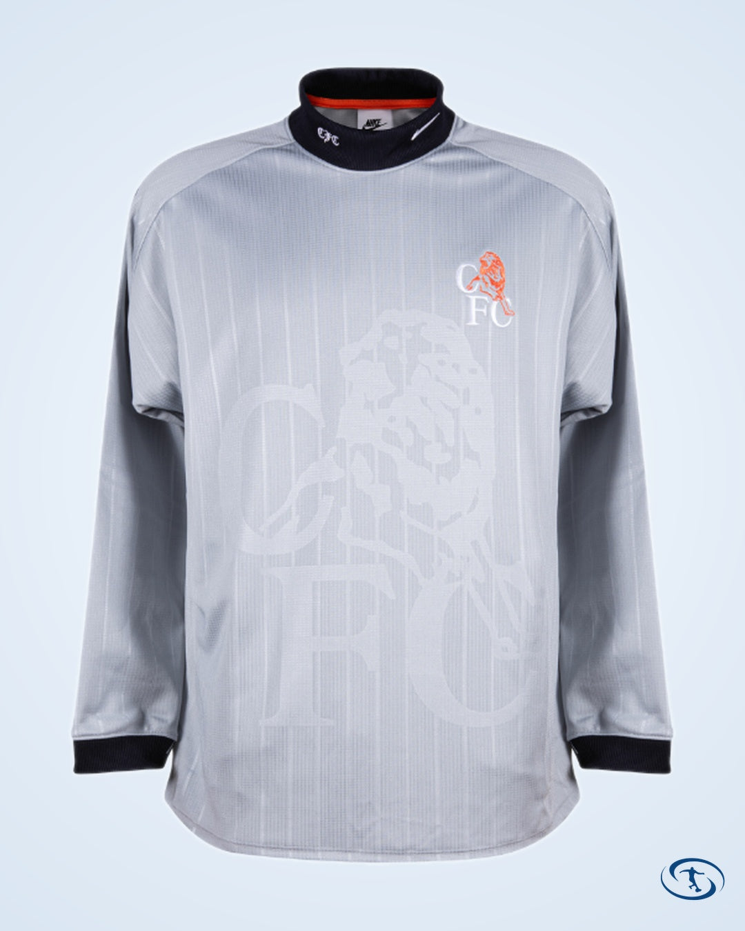 Chelsea 90's Goalkeeper Shirt - Grey/Orange - Men's