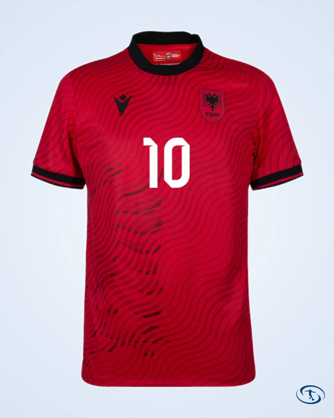 Albania Authentic Home Bajrami 10 Shirt 2026-2027 (Fan Style Printing) - Men's | Sant Sport